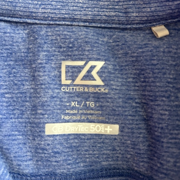 Kentucky Wildcats Cutter & Buck Shoreline Heathered Quarter Zip Mens Pullover - Picture 6 of 6